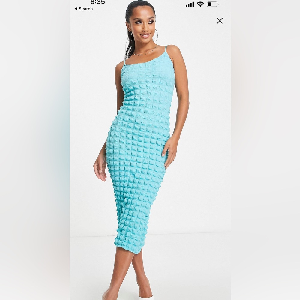 Blue dress Maternity friendly ASOS